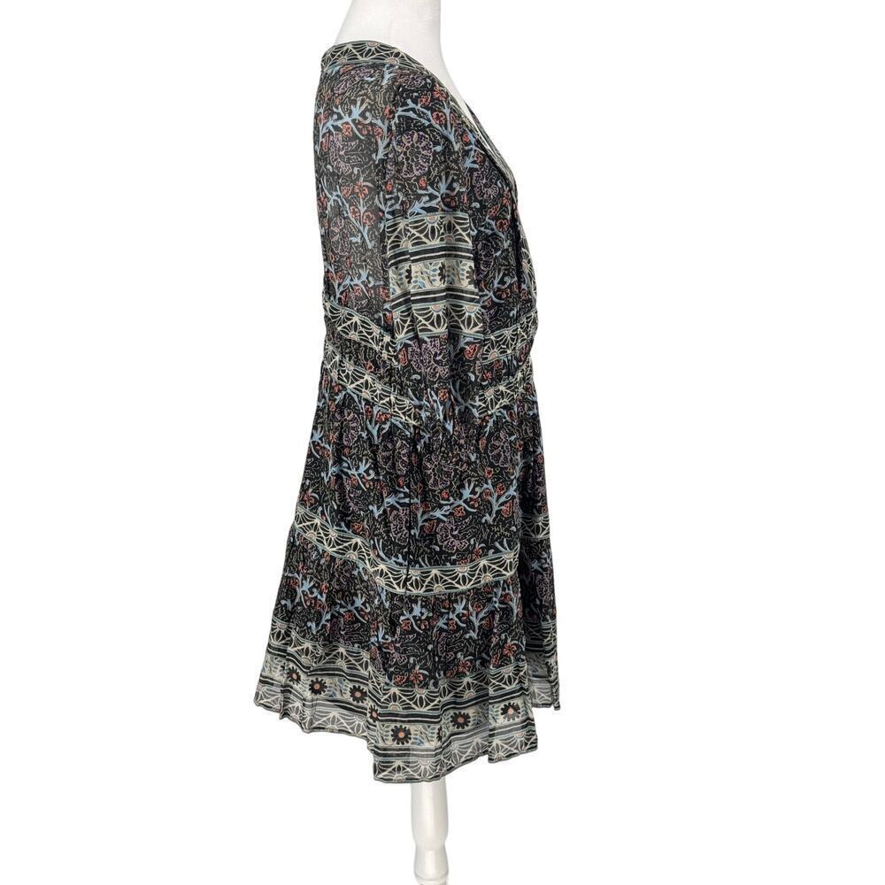 Sea New York Boho Floral Dress Size XL - Designer Mixed Print Cotton Dress - Picture 5 of 14